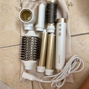 glam Multi Aircurler - Gold and White